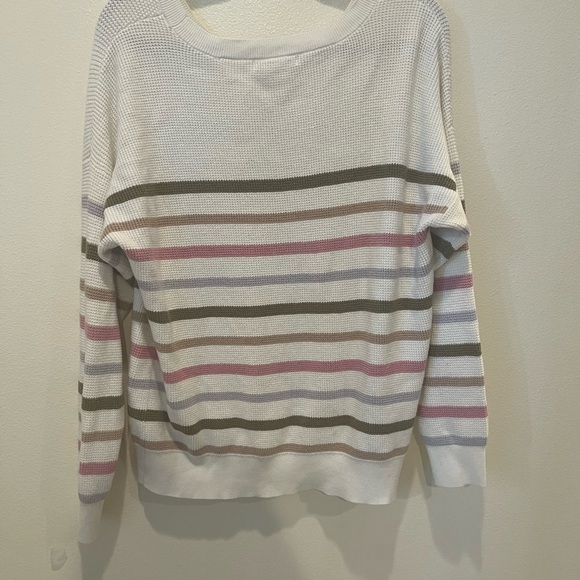 Design History Pink and Green Crew Neck Sweater - Picture 2 of 3